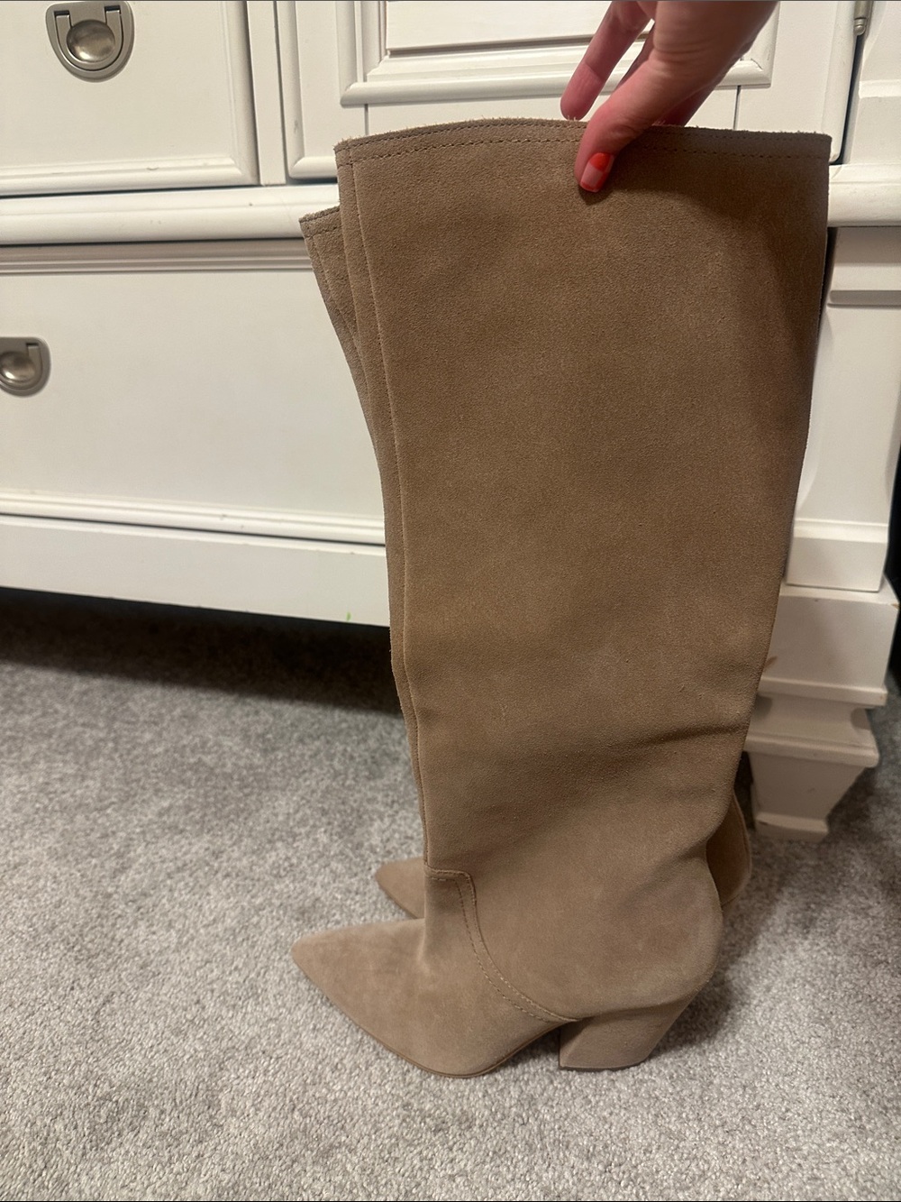 Dolce Vita Suede Block Heel Boots - Picture 6 of 6